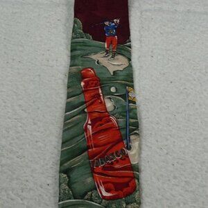 Tabasco Golfing Silk Necktie 58" X 3.5"